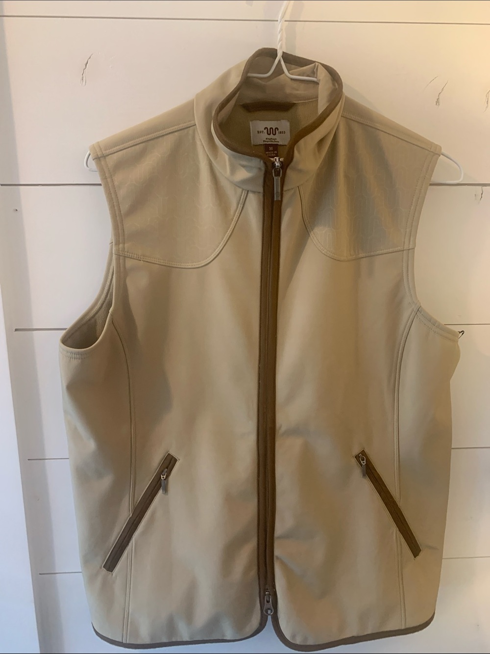 W King Ranch women’s vest size M. Zip front. Tan. For riding , hiking, farm .